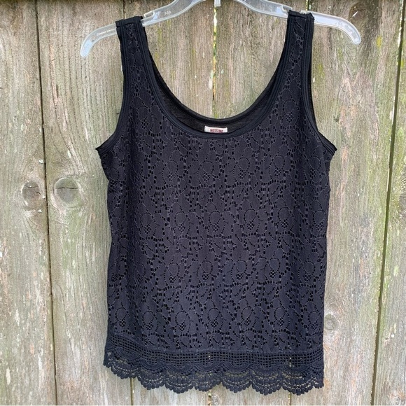 Mossimo Supply Co. Tops - MOSSIMO lace tank top crochet trim neutral spring summer fall